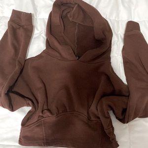 Brown Cropped hoodie FOREVER 21